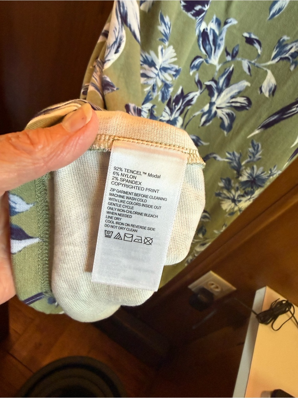 Tommy Bahama Green Floral Flourish Darcy Sleeveless Dress - Picture 7 of 7